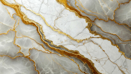 Fototapeta premium Abstract marble texture with graceful golden veins creates a feeling of luxury and sophisticated style.