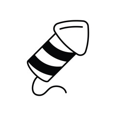 Firecracker vector icon