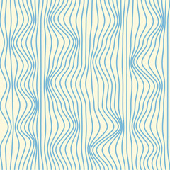Seamless pattern with abstract wavy lines. Vector illustration.