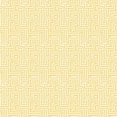 Seamless pattern with gold maze. Vector illustration for your design