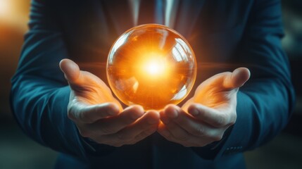 Businessman security concept. Generative AI