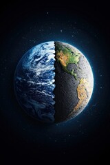 A vibrant Earth showcasing balance and unity.