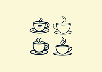 Vector illustration of Coffee Logo Design