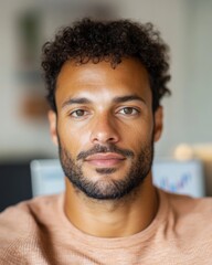 Obraz premium Minimal Workspace Focus Young Professional Analyzing Behavioral Data - Insights with Digital Tools for Psychology and Research on World Behavior Analysis Day