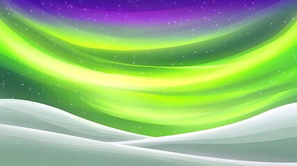 Fototapeta premium Stunning Aurora Borealis over Snowy Landscape
