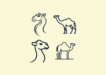 Vector illustration of Camel Logo Design