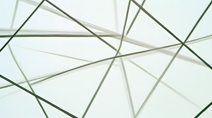 Abstract Green Geometric Lines Intersect Background