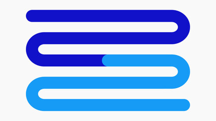 Obraz premium Path Infographic - Flow Graphic Chart - Snake Style Infographic Design