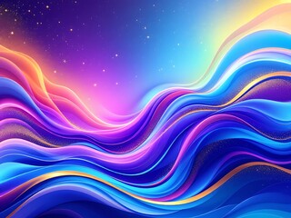 Fototapeta premium abstract curved background with vibrant colors
