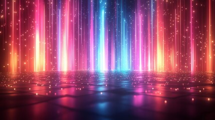 Futuristic Light Stream. Generative AI
