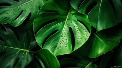 green leaves background