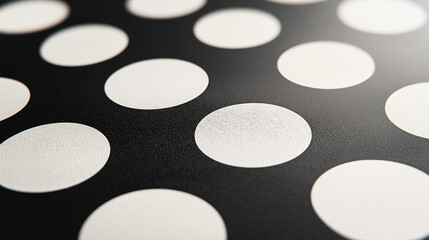 black and white background with circles
