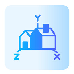 House Design gradient icon