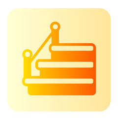 stairs gradient icon