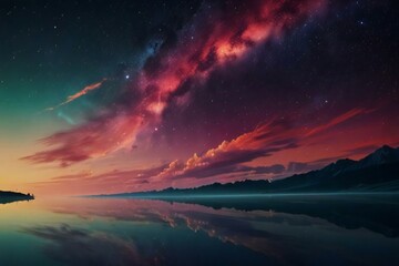 Fototapeta premium sunrise over the mountains