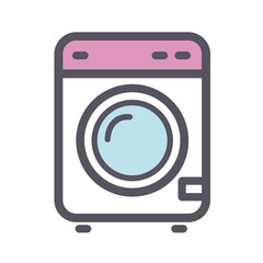 Sewing housework clothes and accessories colored Icon pack