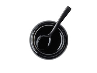 Liquid Himalayan Shilajit resin in jar