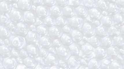 Stunning Abstract White Bubble Pattern Background. Modern Geometric Texture Design. Elegant White Surface Pattern