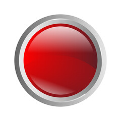 red glossy push button