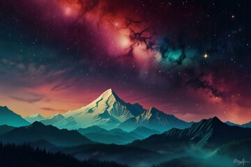 sunrise over the mountains