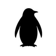Penguin Silhouette: A bold and graphic silhouette of a penguin, a classic and iconic symbol of Antarctica, perfect for projects that require a touch of whimsy and cool. 