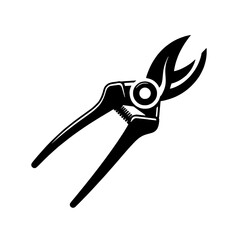 Pruning Shears: A classic silhouette of pruning shears, sharp and ready to tackle any gardening task. Perfect for illustrating the tools of a gardener or for creating a clean and minimalist design. 
