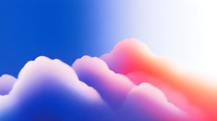 Clouds gradient grain background minimalistic