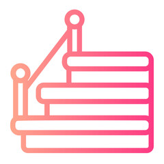 Fototapeta premium stairs gradient icon