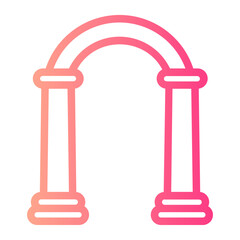 Arch  gradient icon