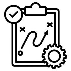 Obraz premium Strategic Decision Icon