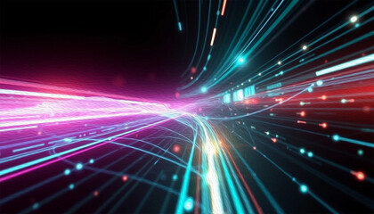 Abstract technology background. . Oil paint illustration.