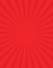 Candy Color Sunburst Background. Abstract red Cream Sunbeams Design. Colorful Spinning Lines for Template, Banner, Poster, Flyer. Sweet Rotating Cartoon Swirl or Whirlpool. Vector Backdrop.