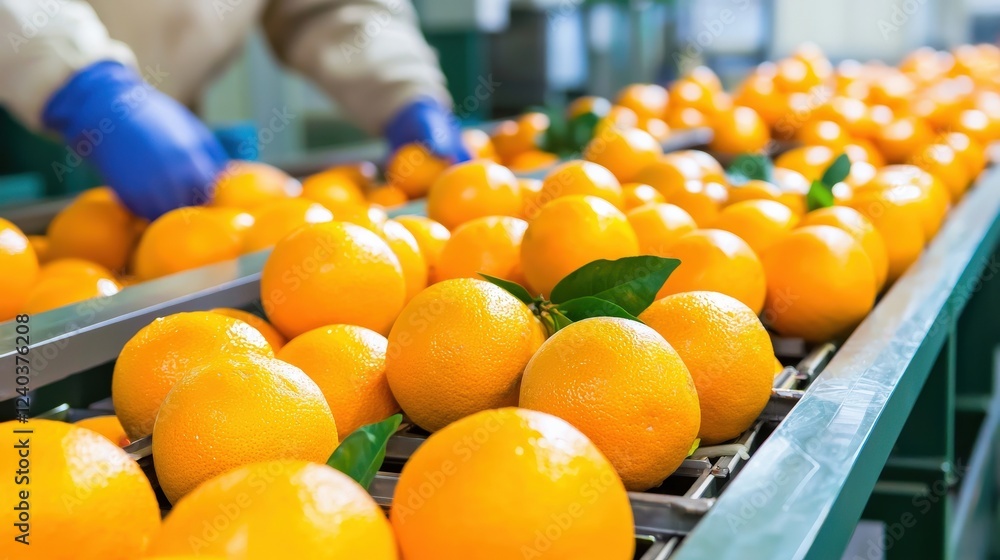 Poster automated picking and packing in a high-tech facility.