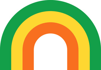 St. Patrick's day rainbow.
Cute Saint Patricks day clipart. 
St.Patrick's Day element Isolated. 
Transparent background.