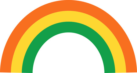 St. Patrick's day rainbow.
Cute Saint Patricks day clipart. 
St.Patrick's Day element Isolated. 
Transparent background.