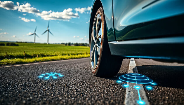 Smart Highway with Electric Car and Renewable Energy