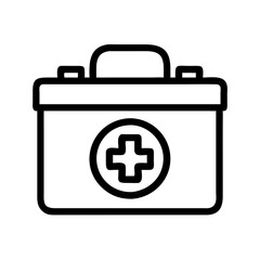 Fototapeta premium First Aid Kit Medical Vector Icon
