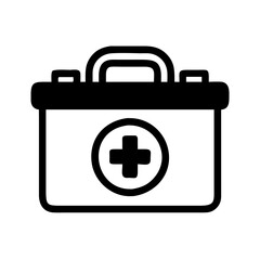 Obraz premium First Aid Kit Medical Vector Icon