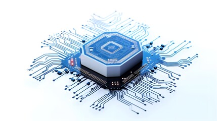 Sophisticated technology icons representing intelligence neural network and machine learning models on a clean white background