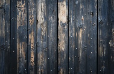 Fototapeta premium Weathered dark wood planks background texture