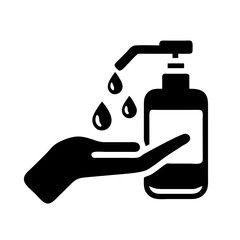 Hand Sanitizer Dispenser Hygiene Vector Icon

