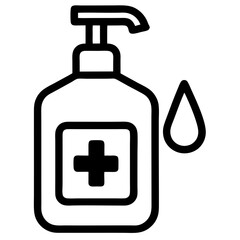 Hand Sanitizer Dispenser Hygiene Vector Icon

