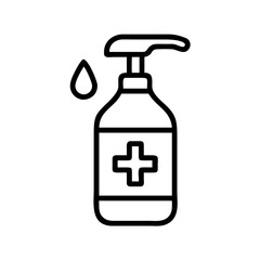 Hand Sanitizer Dispenser Hygiene Vector Icon


