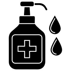 Hand Sanitizer Dispenser Hygiene Vector Icon

