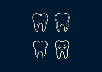 Vector illustration of Dental Logo Design