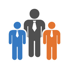  Business Teamwork Icon | Leadership & Collaboration  Symbol