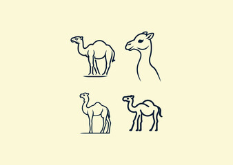 Vector illustration of Camel Logo Design