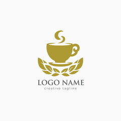 Tea cup, Coffee cup, coffee, seed, cup, hot, restaurant, coffee shop, mug, cafe, drink fully editable vector logo template