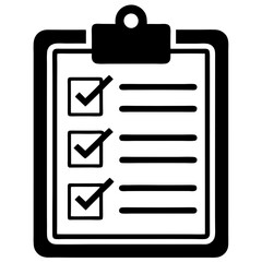 Checklist Clipboard Task Management Vector Icon