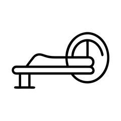 Obraz premium MRI Scanner Icon | Medical Imaging Symbol